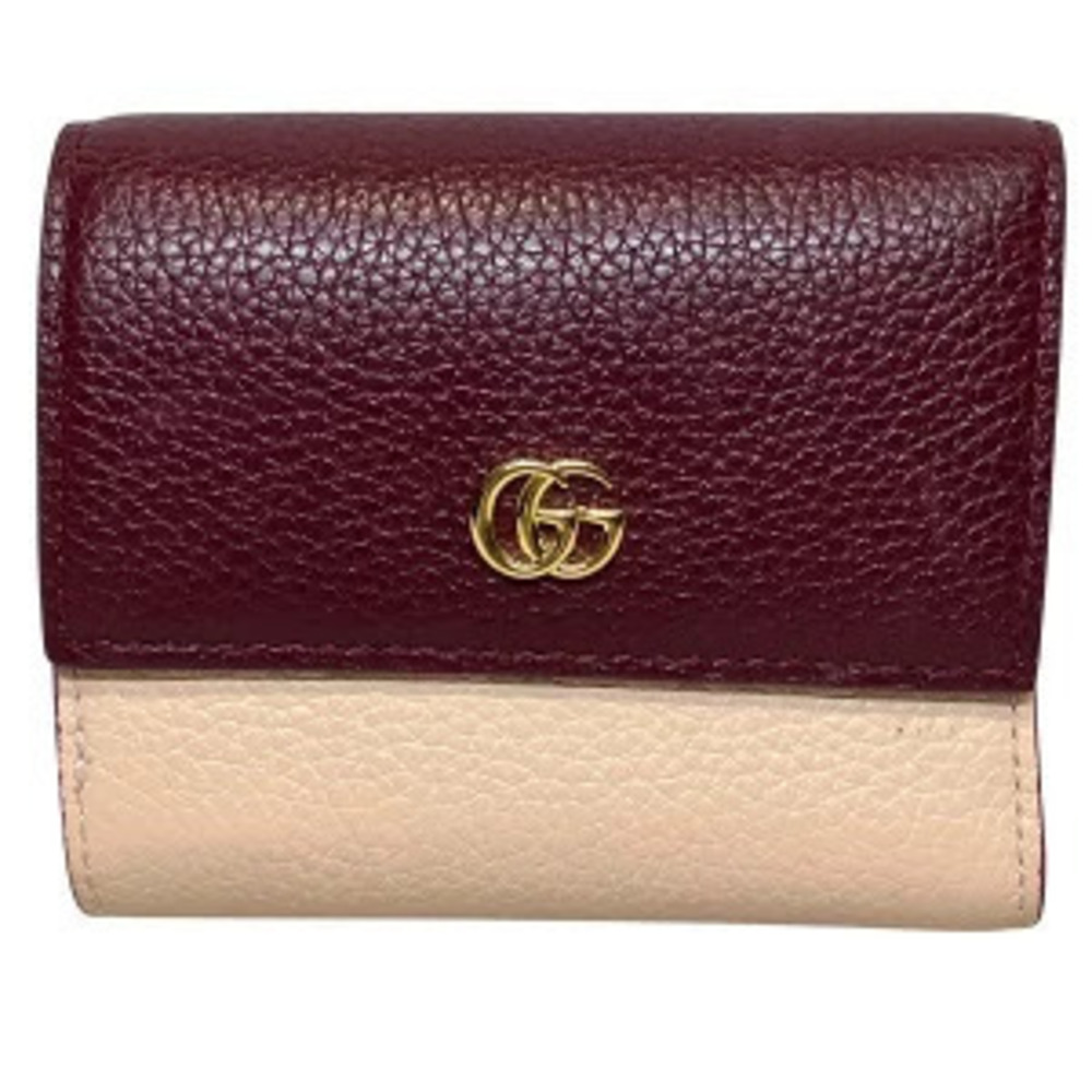 Gucci Double G Bicolor Wallet Tri fold